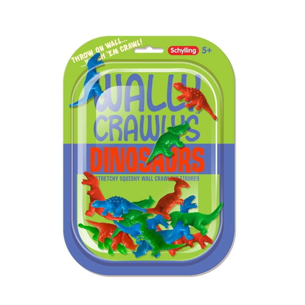 Schylling’s Wally Crawly Dinosaurs are stretchy and squishy wall crawling fun!